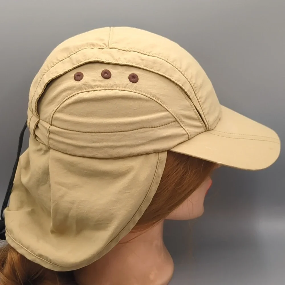 REI Nylon Flap Boys Hat Neck Ears & Head Sun Protection Outdoor Layer Kids Cap